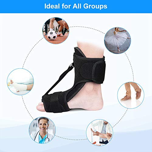 supregear Fasciitis Plantaris Nachtspalk, Verstelbare Fasciitis Plantarisbrace met Stekelige Massagebal, Ademende… - Image 8