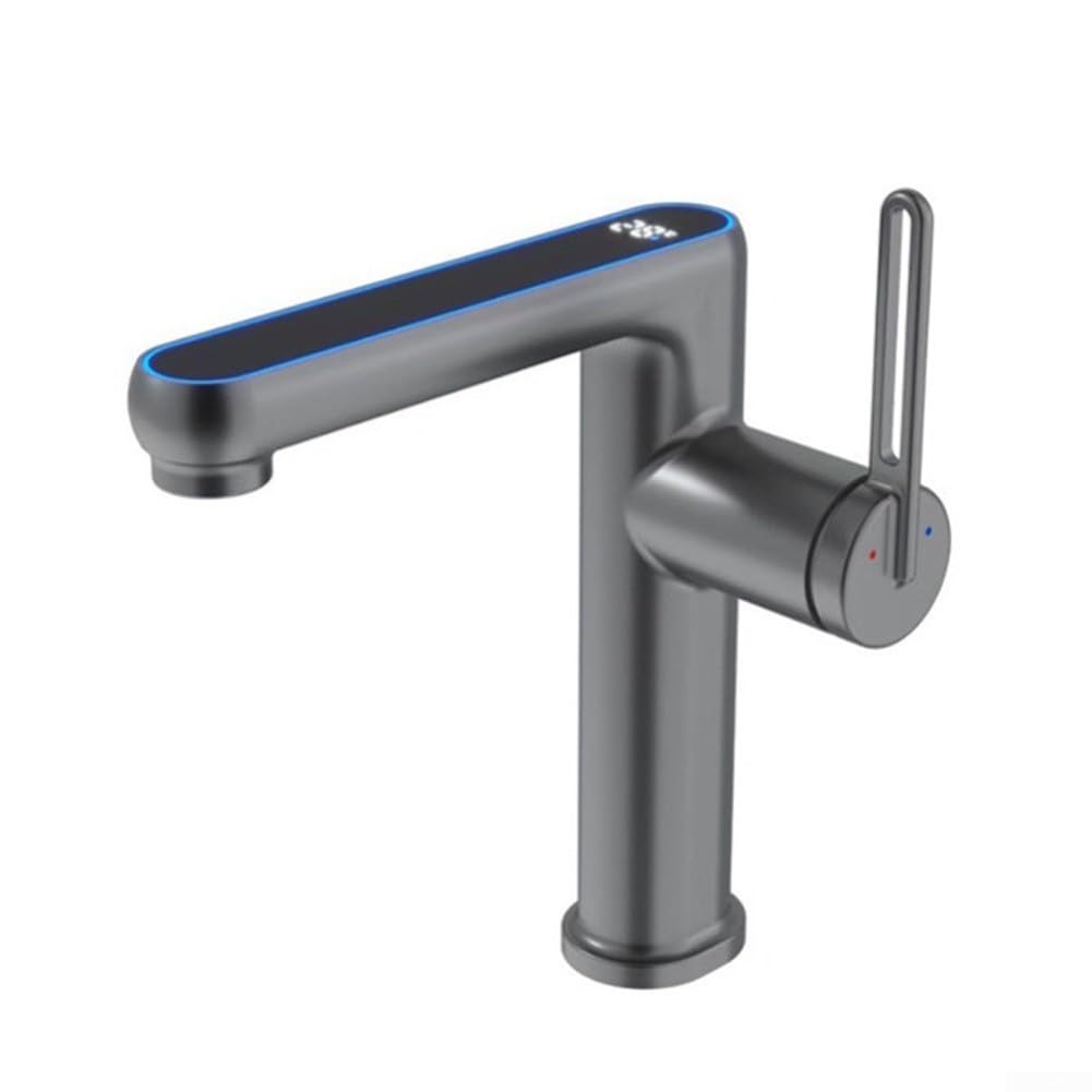 Miscelatore monoforo per lavabo 32-38 mm (grigio)