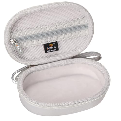 Funda rígida portátil gris Aproca compatible con mouse inalámbrico Logitech G502 X Plus Lightspeed 2