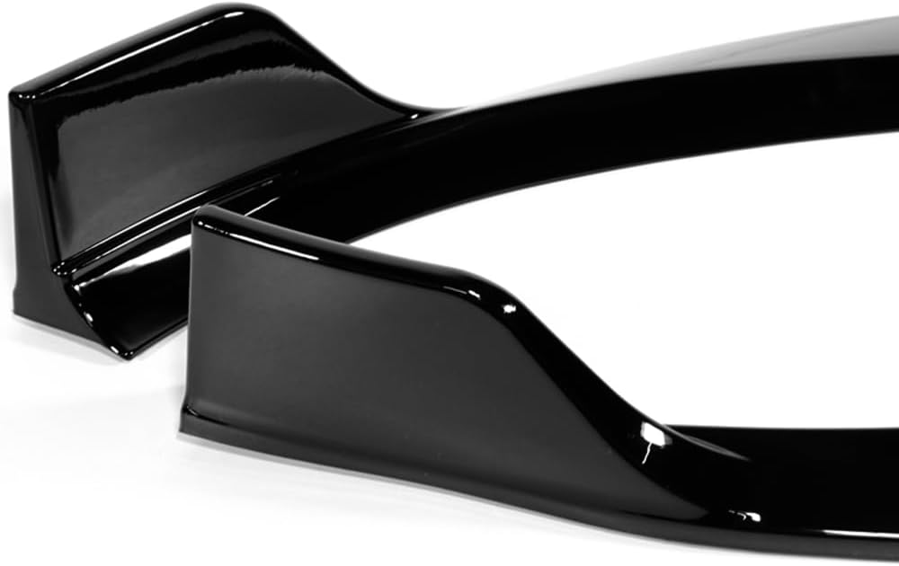 Q1-TECH, Front Bumper Lip fit for Compatible with Mercedes-Benz A-Class A200 A220 A250 A35 AMG Line Bumper 2019-2023, Front Lip Spoiler Body Splitter, Painted Black ABS