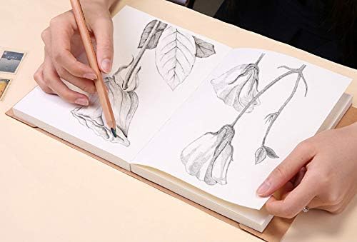 Miniatura 7 de Kraft Cover Drawing Notebook & Sketchbook  Set of 2 Blank Plain Sketch Books  125g Thick Paper, 200x280mm Paper Ideal for Drawing & Sketching- 128