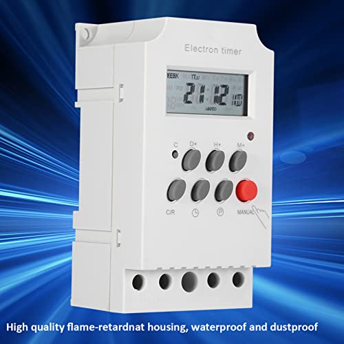 Qiilu QIILU5W8GDK6B7I-03 220 Volt Timer Water Heater Timer Kg316T Ii 30A Digital Timer Switch Programmable Electronic Time Control Switch thumb #6