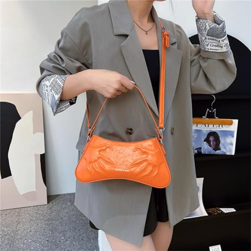 2024FashionArmpitBagHandbagShoulderBagforGirlWomenVersatileUnderarmBagSolidColorCrossbodyBagsLadyPurse4