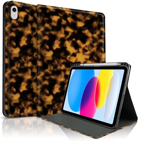 Étui pour iPad 11 A16 avec motif tortue et support intégré pour tablette 10e génération
