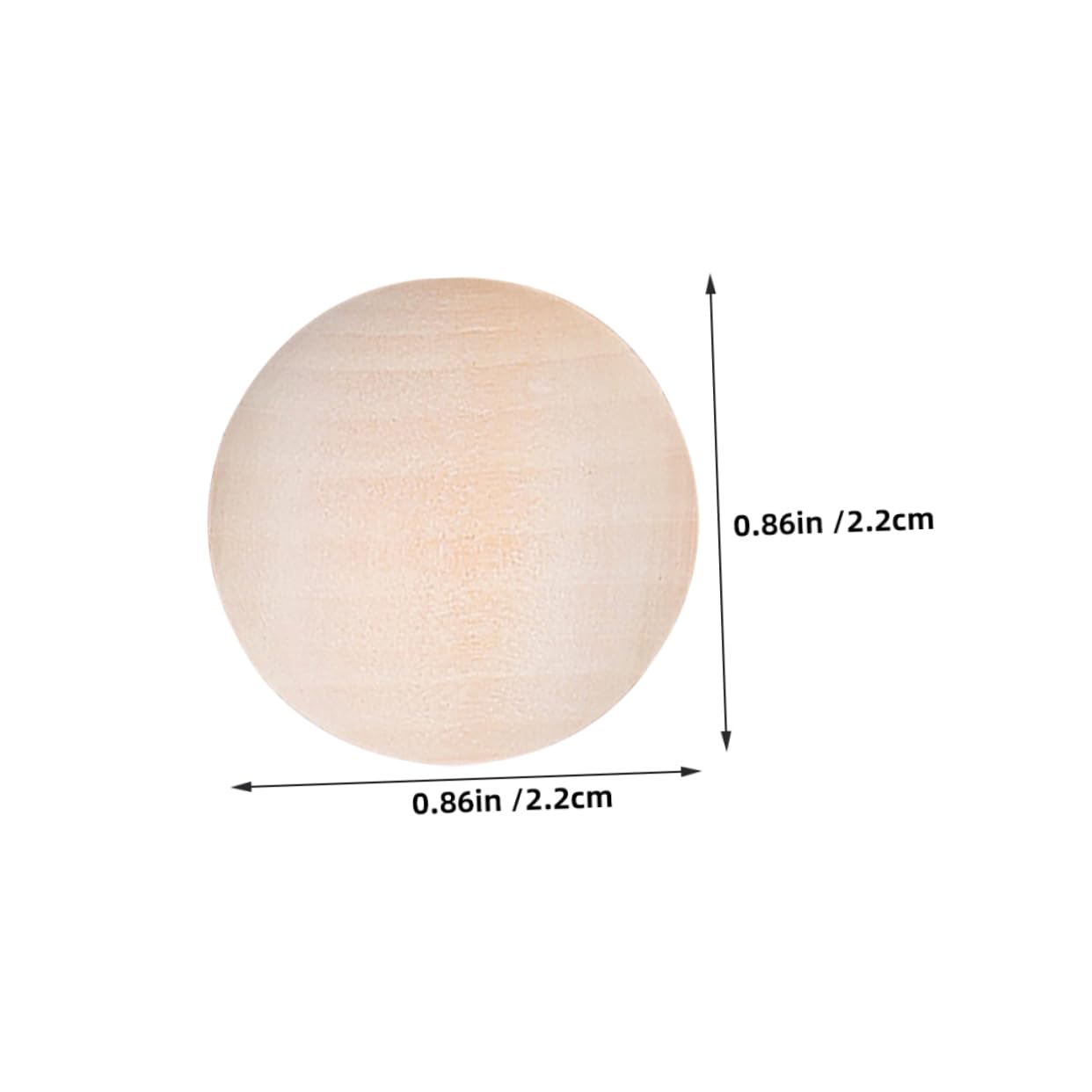 20 Boules En Bois Brut Non Finies - DIY Déco Noël, Bijoux, Nez De Gnome - 2,2 Cm - Stimulation Créativité - 11