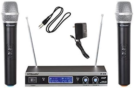 GTD Audio V-28H VHF Wireless Microphone System with 2 Hand held mics