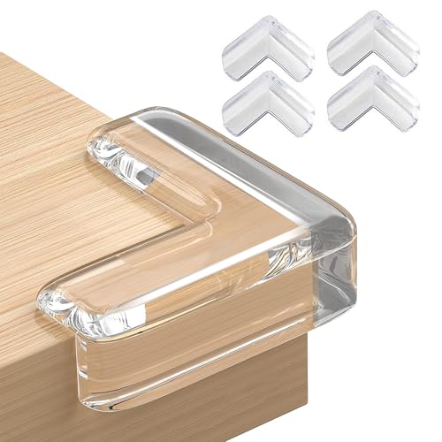 Image of Silicone Corner Protector, Sharp Edge Protector for Furniture, Baby Bed Corners Edge Protector Child Safety Corner Edge Corner Safety Guard for Kids Pack of 4