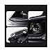 JINLE-FUN Headlights Compatible with VW POLO GTI 2010-2018 DRL Day Running Light Head Lamp LED Bi Xenon Bulb Fog Lights Tuning POLO Compatible with TSI Car Accessory(Red,Right-Hand Drive Car)