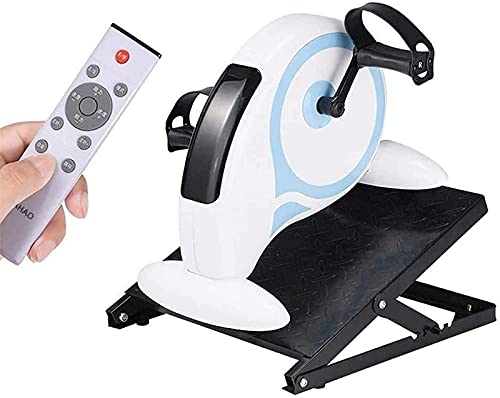 ポータブルペダルエクササイズ電動ペダルミニリハビリテーションマシンリカンベントエクササイズバイク、調節可能な抵抗、電動リハビリテーション回復エクササイズマシン、アームとLe、D,D