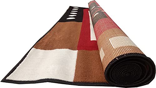 Image of Home Decore Acrylic Carpet for Your Living Room & Drawing Room Aywhere in Your Home (60x180 Red Colour)- 2x6Feet