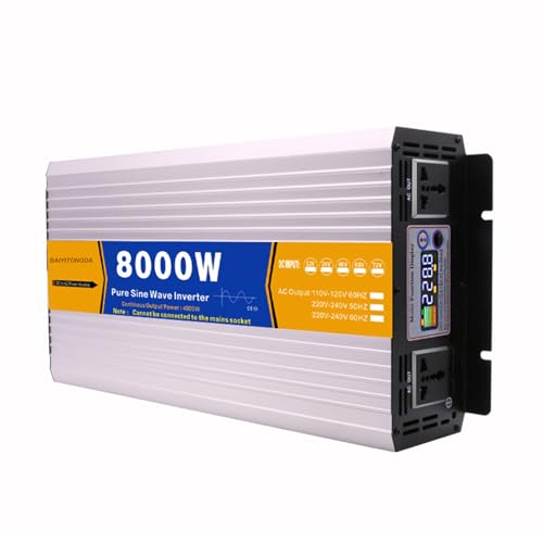 BAIYITONGDA p[Co[^[ g 8000W 12V/24V/48V/60V/72V DC110V/220V ACRo[^[ARVAgbNA{[gAƒp\[[Co[^[,60V to 220V