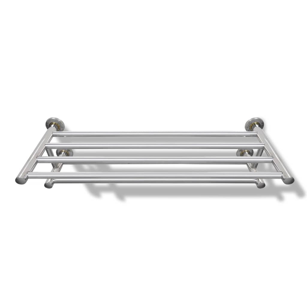 Générique Porte Serviettes Double - Barre Fixe 6 Tubes,Maison & Jardin,Accessoires de Salle de Bain,Porte-Serviettes,Argent,1.9 KG,140334