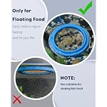 Pawfly Fish Feeding Ring for Aquarium, Feeding Ring with Suction Cup, Small Round Fish Feeder Ring Circle Floating Food Feeder for Betta Goldfish Guppy Turtle - Image 3