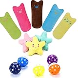 【Hochwertige Materialien】 Glattes und zartes Kauspielzeug für Katzen besteht aus hochwertigem Plüsch mit PP-Baumwolle und Katzenminze. Es fühlt sich gut an, ist ungiftig, sicher zu verwenden und eignet sich zum Kauen und Ziehen.