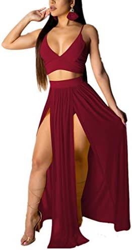 Skirt Set High Side Slit Two-Piece 
