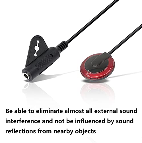 Yacsejao Contact Microphone Piezo Pickup Violin Microphone Pickup For Guitar, Ukulele, Violin, Mandolin, Banjo, Kalimba, Bass & Acoustic Electric Transducer With Cable #TOP5