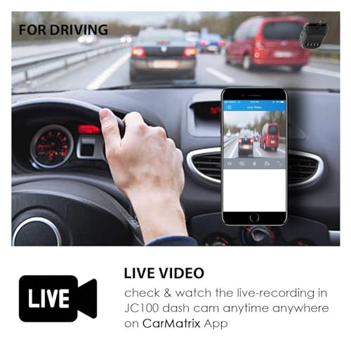 Mini Dashcam 4G de coche: cámara de tablero 1080P con grabadora DVR activa 4