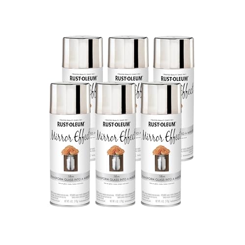 Rust-Oleum 301494-6PK Specialty Mirror Spray, Silver, 6 Ounce (Pack of 6)