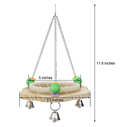Wontee-Bird-Nest-Parrot-Breeding-Nest-Bed-Bird-Hanging-Swing-for-Budgies-Parakeets-Conures-Cockatiels-Caique-Senegal-Parrot-Hemp-Rope
