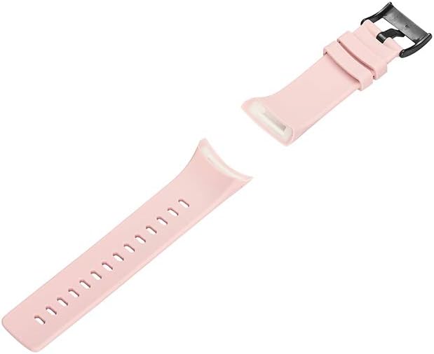 Watch Band Compatible with Suunto Spartan Ultra HR, Classic Soft Rubber Replacement Wrist Strap for Suunto Spartan Ultra HR Smart Watch (Pink) image 4