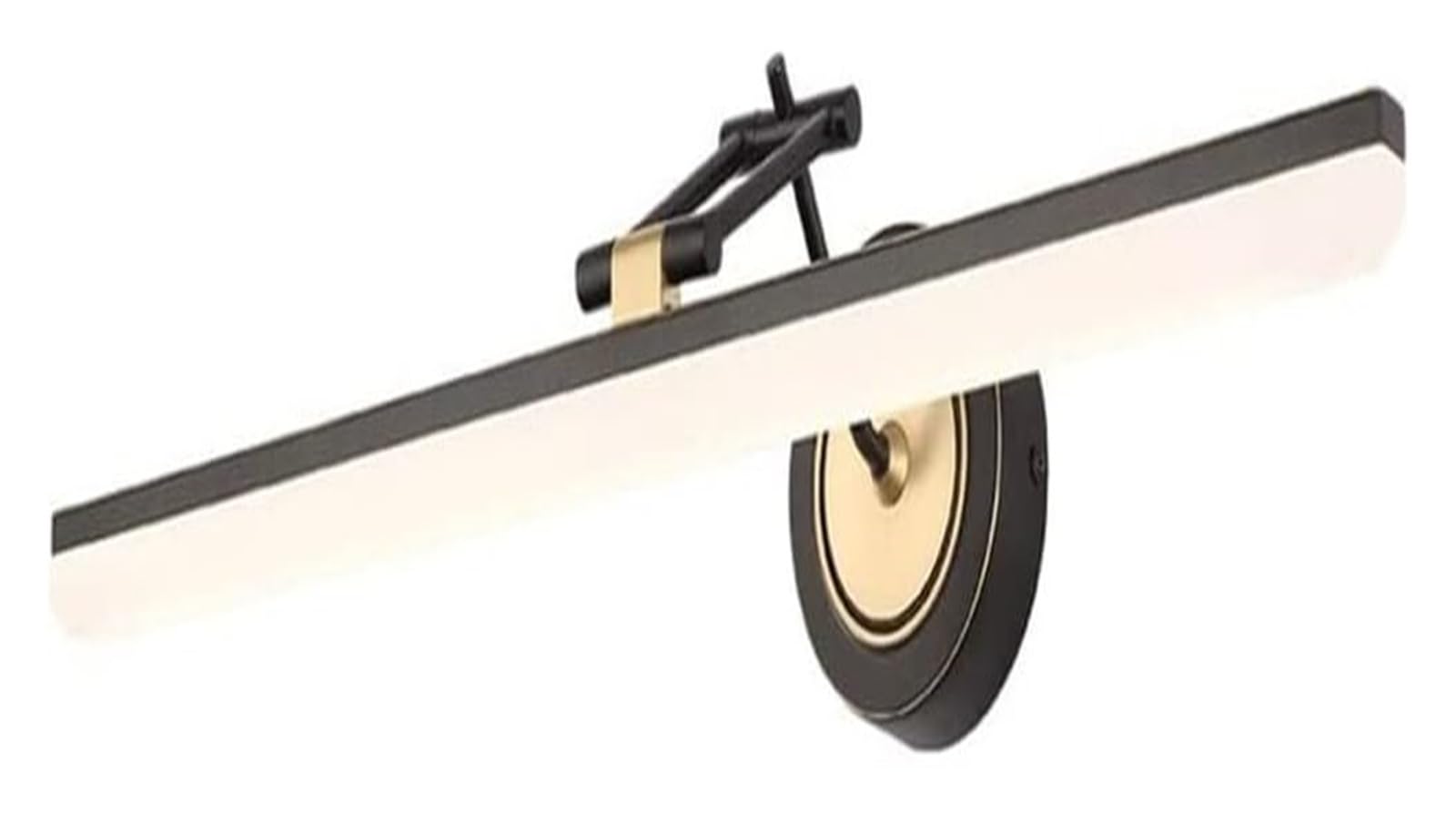Lampada da parete Lampada da specchio retrò a LED nera Lampada da trucco for bagno 45 cm 9 W 4000 K Lampada da parete for armadietto a specchio for toeletta, toilette, Bianco neutro 4000 K ,Risparmio
