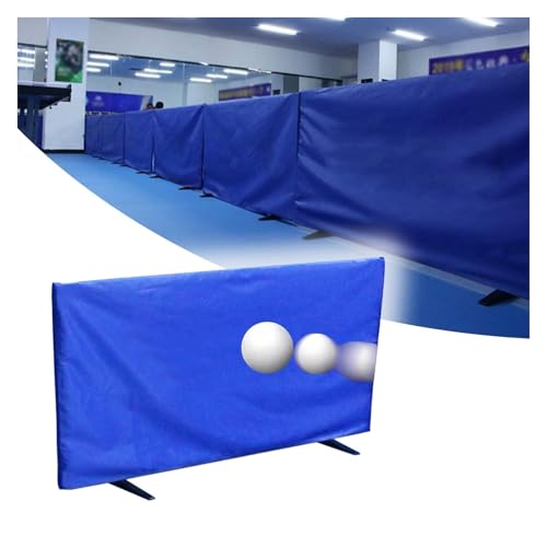 Il deflettore Mobile per Palline da Ping Pong, la Recinzione per Il Campo da Ping Pong, la Staffa Rotante Rimovibile è Pieghevole, la Rete Pieghevole per Ping Pong per Aree bloccate (Blu - 1