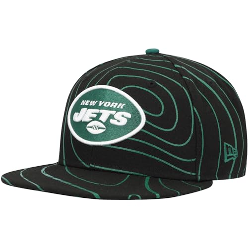 New Era Men's Black New York Jets Geo 59FIFTY Fitted Hat
