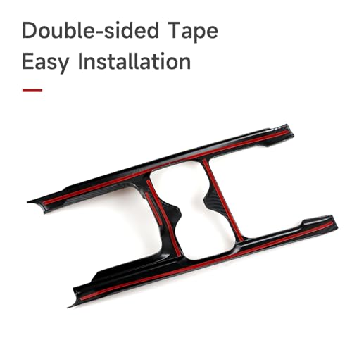 Image of for Honda CR-V 2020 2021 2022 Accessories CRV Cup Frame Decals ABS Carbon Fiber Stickers, B
