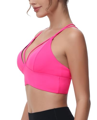 Image of MotoRun Bralettes for Women, Strappy Sports Bra Push up Bralette Sexy Bras Rave Top