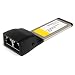 Produktbild StarTech.com 2 Port Gigabit Ethernet ExpressCard, Dual Port Laptop Netzwerkkarte, ExpressCard (34mm) 2 x RJ-45 (Buchse)