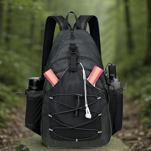 Mochila cruzada para hombre ideal para senderismo, entrenamientos y viajes activos 6