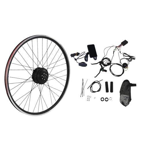 ACROSSPART 28'/29'/700C E-Bike Umbausatz, Elektrofahrrad Umbausatz Vorderrad 36V 250W, Ebike Vorderrad Umbausatz Kit mit LCD Funktion, V-Bremse/Scheibenbremse, Bürstenloser Motor Fahrrad Umbausatz