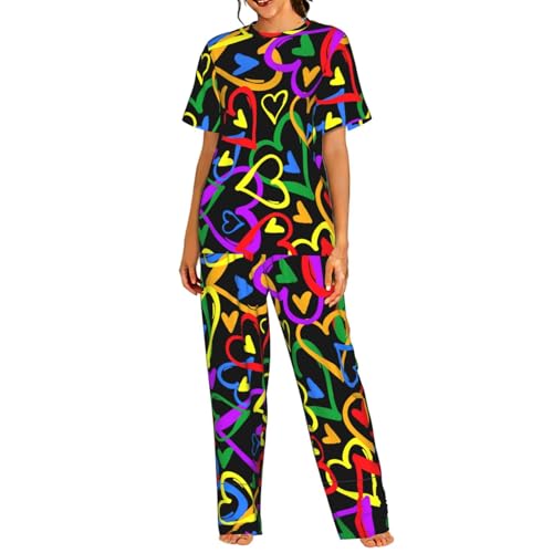 Pijama de arcoíris para mujer ideal para tardes de relax
