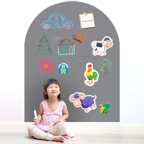 Warasee }Olbg `[N {[h A[` S qɍœK!  ubN{[h Magnetic Wall Decal Arch |O[ 40×80cm