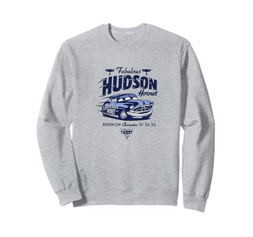 Sweatshirt Fabulous Hudson Hornet Disney Pixar bleu pour homme et femme