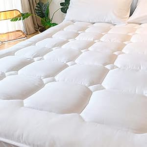 UNILIBRA Kühlende Bambus Matratzenauflage für Doppelbett