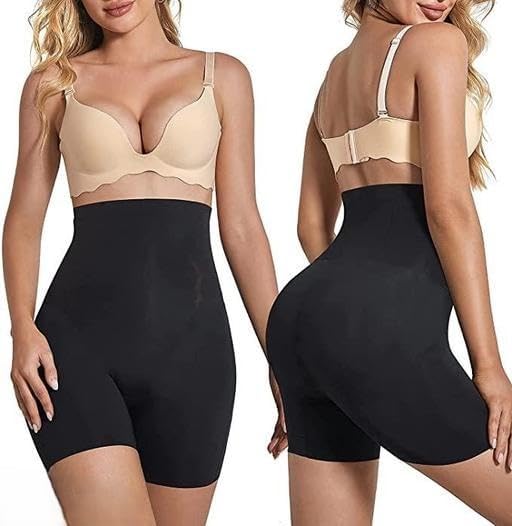 Women's Tummy Control Shapewear Briefs High Waist Body Shaper for Daily Use-Black-image-11