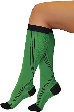 Tonus Activ Elastic medical compression socks, unisex - 18-21 mmHg - Medium (green/black)