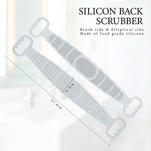 Galeboy Silicone Back Scrubber for Shower,Back Scrubber for Shower,2020 Updated Silicone Bath Body Brush,Easy to Clean Washer Exfoliating More Hygienic