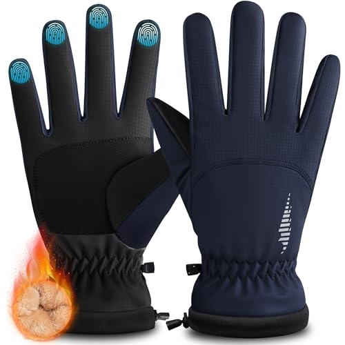 rivmount Wasserdichte Winterhandschuhe für Damen und Herren, winddicht, kaltes Wetter, thermisch mit Touchscreen-Fingern, für Laufen, Fahren, Radfahren, Wandern, Radfahren, Outdoor-Sport, tägliche