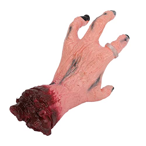 Decoração assustadora de Halloween à mão com design realista, alimentado por bateria, perfeito para