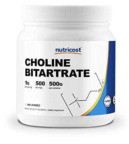 Nutricost Pure Choline Bitartrate Powder 500 Grams