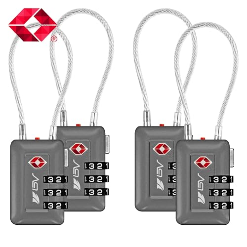 image for BV TSA Accepted Luggage Travel Lock, Set-Your-Own Combination Lock for