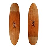 MPI Vintage NOS 2-Pack Old School Skateboard Deck Dark Wood Kicktail Cruiser