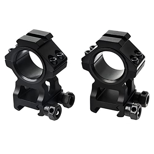 KEENZO 2 PCS Scope Mount Ring, High Profile 1''25.4mm/30mm Ring Mount pour 20mm Picatinny Weaver Rail Cover