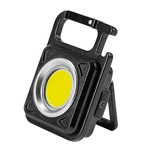 Lâmpada portátil, Moniss Mini chaveiro portátil luz COB fonte de luz acampamento lanterna forte ímã