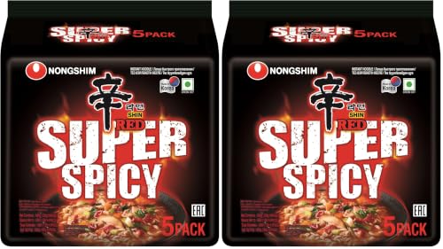 Image of Nongshim Shin Red Super Spicy Instant Noodle, 21.16 oz / 600 grams (Pack of 2)
