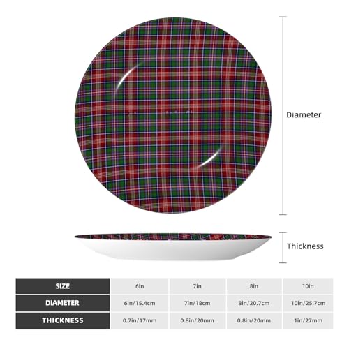 Platos decorativos Dyale Clan Ritchie Tartan 7in miniatura 2