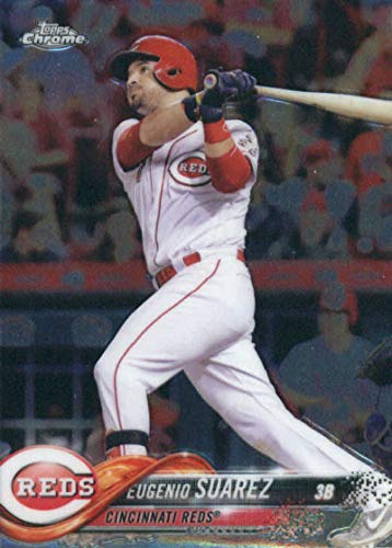2018 Topps Chrome #41 Eugenio Suarez Reds Baseball Card