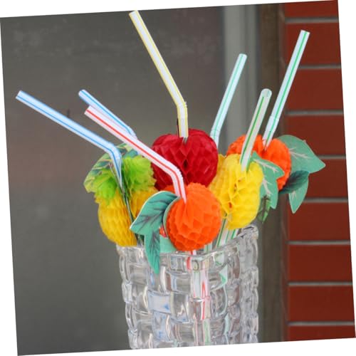 Pitillos desechables plásticos coloridos 24 piezas para fiestas miniatura 3